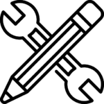 Image d'un crayon et d'une clé mécanique qui exprime la praticité